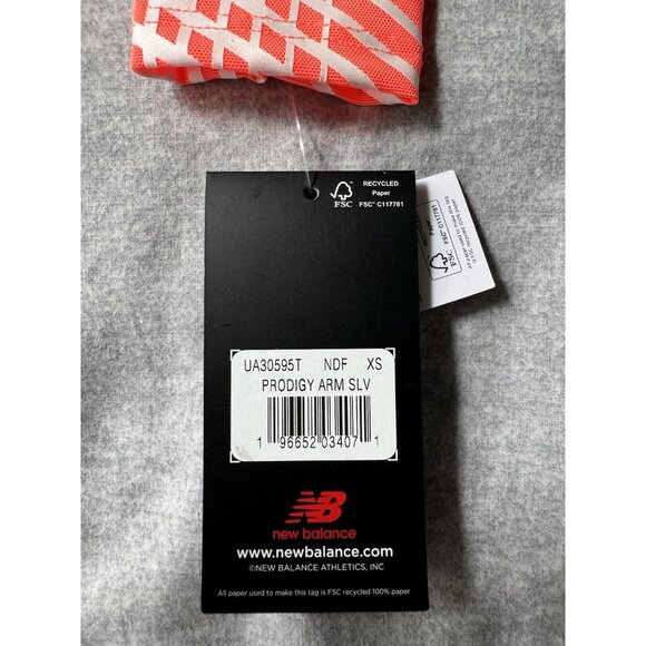New Balance 2023 Pro Elite Issue Prodigy Track Racing Orange Arm Sleeves Size XS - Picture 4 of 15